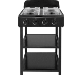 Goldair Portable Gas Stove with 4 burners and shelves