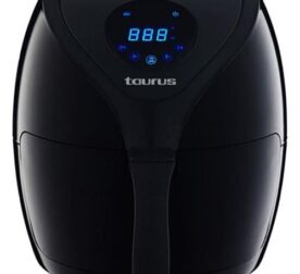 Taurus 3.6L Digital Air Fryer in black with LED timer display